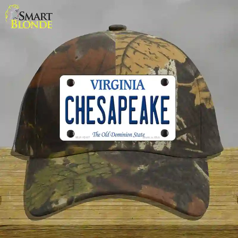 Chesapeake Virginia Novelty License Plate Hat Cotton / Camoflauge