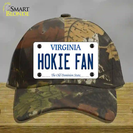 Hokie Fan Virginia Novelty License Plate Hat Cotton / Camoflauge