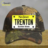 Trenton New Jersey Novelty License Plate Hat Cotton / Camoflauge