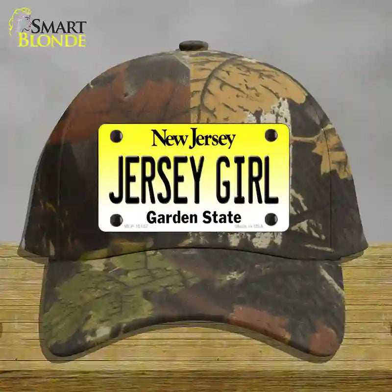 Jersey Girl New Jersey Novelty License Plate Hat Cotton / Camoflauge