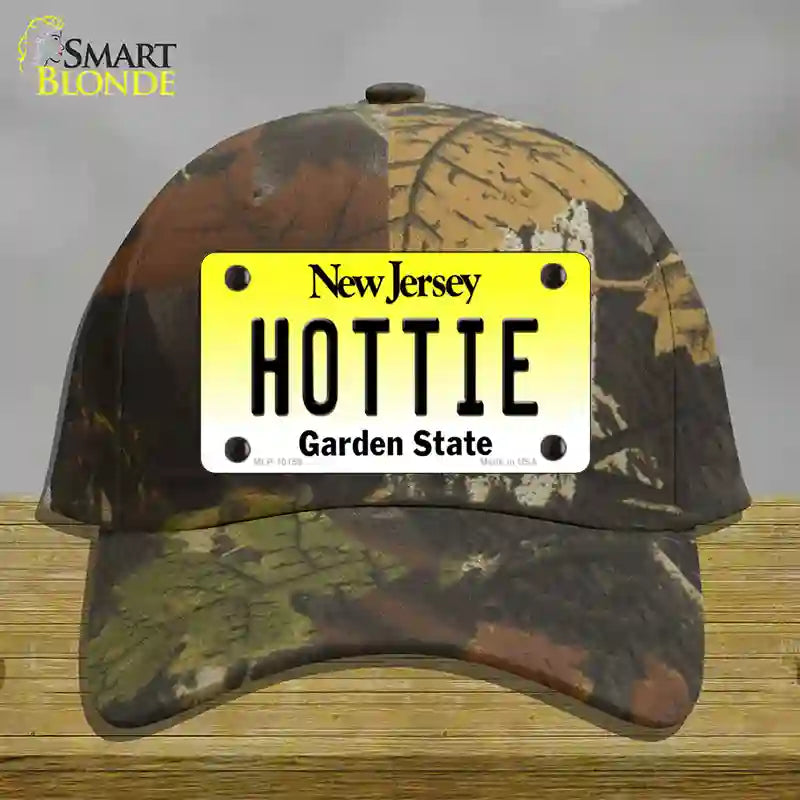 Hottie New Jersey Novelty License Plate Hat Cotton / Camoflauge