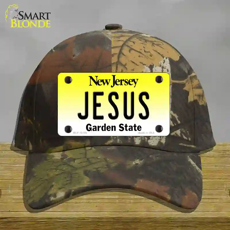 Jesus New Jersey Novelty License Plate Hat Cotton / Camoflauge