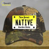 Native New Jersey Novelty License Plate Hat Cotton / Camoflauge