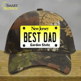 Best Dad New Jersey Novelty License Plate Hat Cotton / Camoflauge