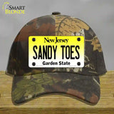 Sandy Toes New Jersey Novelty License Plate Hat Cotton / Camoflauge