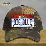 Big Blue Utah Novelty License Plate Hat Cotton / Camoflauge