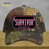 Survivor Novelty License Plate Hat Cotton / Camoflauge