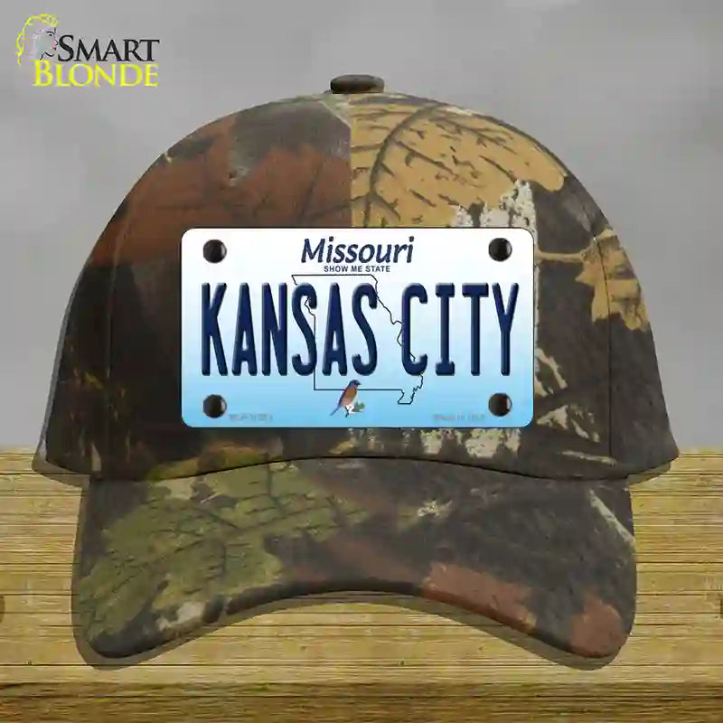 Kansas City Missouri Novelty License Plate Hat Cotton / Camoflauge