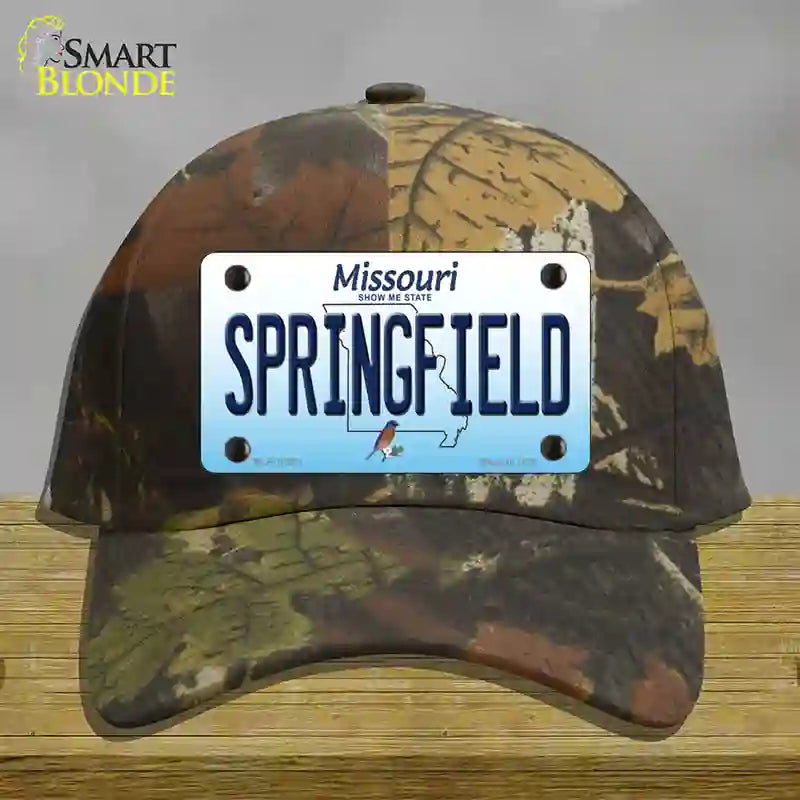 Springfield Missouri Novelty License Plate Hat Cotton / Camoflauge