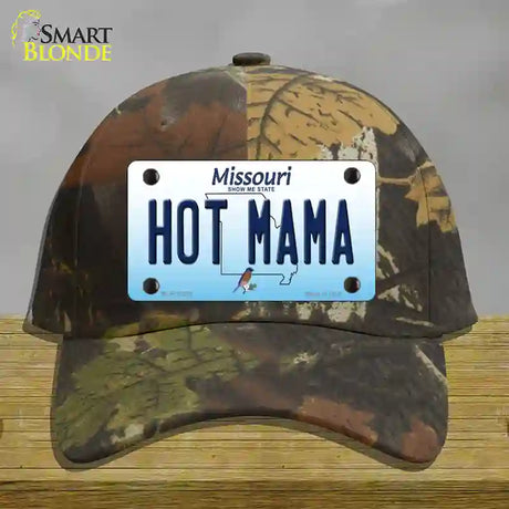 Hot Mama Missouri Novelty License Plate Hat Cotton / Camoflauge