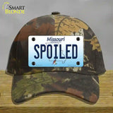 Spoiled Missouri Novelty License Plate Hat Cotton / Camoflauge