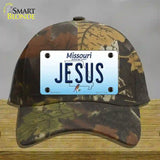 Jesus Missouri Novelty License Plate Hat Cotton / Camoflauge