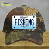 Fishing Missouri Novelty License Plate Hat Cotton / Camoflauge