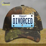 Divorced Missouri Novelty License Plate Hat Cotton / Camoflauge