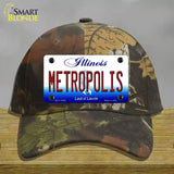 Metropolis Illinois Novelty License Plate Hat Cotton / Camoflauge