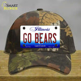 Go Bears Illinois Novelty License Plate Hat Cotton / Camoflauge