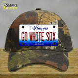 Go White Sox Illinois Novelty License Plate Hat Cotton / Camoflauge