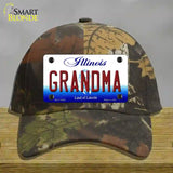 Grandma Illinois Novelty License Plate Hat Cotton / Camoflauge