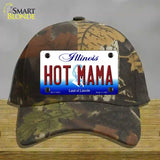 Hot Mama Illinois Novelty License Plate Hat Cotton / Camoflauge