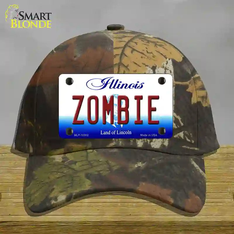 Zombie Illinois Novelty License Plate Hat Cotton / Camoflauge