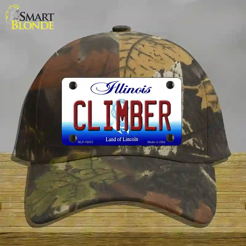 Climber Illinois Novelty License Plate Hat Cotton / Camoflauge