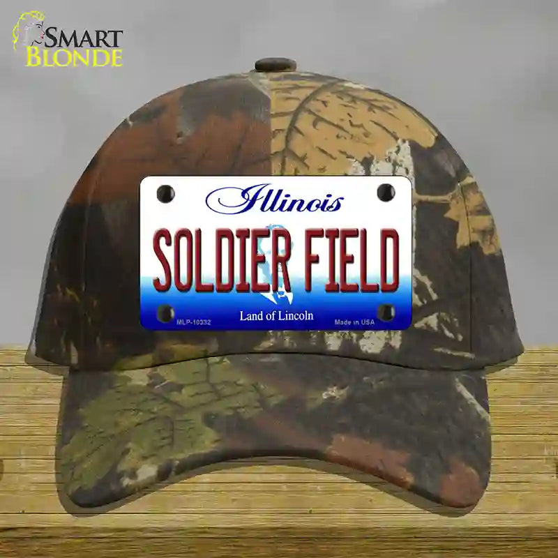 Soldier Field Illinois Novelty License Plate Hat Cotton / Camoflauge