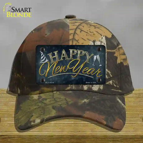 Happy New Year Novelty License Plate Hat Cotton / Camoflauge