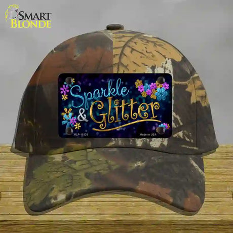 Sparkle And Glitter Novelty License Plate Hat Cotton / Camoflauge