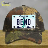 Bend Oregon Novelty License Plate Hat Cotton / Camoflauge