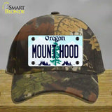 Mount Hood Oregon Novelty License Plate Hat Cotton / Camoflauge