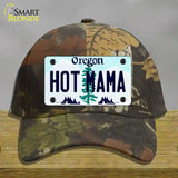 Hot Mama Oregon Novelty License Plate Hat Cotton / Camoflauge