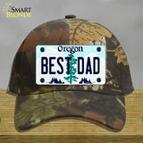 Best Dad Oregon Novelty License Plate Hat Cotton / Camoflauge