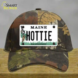 Hottie Maine Novelty License Plate Hat Cotton / Camoflauge