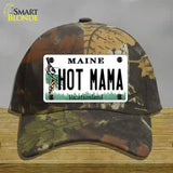 Hot Mama Maine Novelty License Plate Hat Cotton / Camoflauge