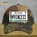 Princess Maine Novelty License Plate Hat Cotton / Camoflauge