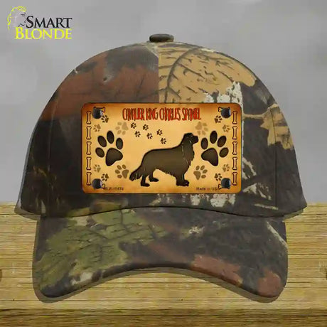 Cavalier King Charles Spaniel Novelty License Plate Hat Cotton / Camoflauge