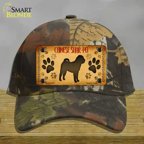 Chinese Shar Pei Novelty License Plate Hat Cotton / Camoflauge