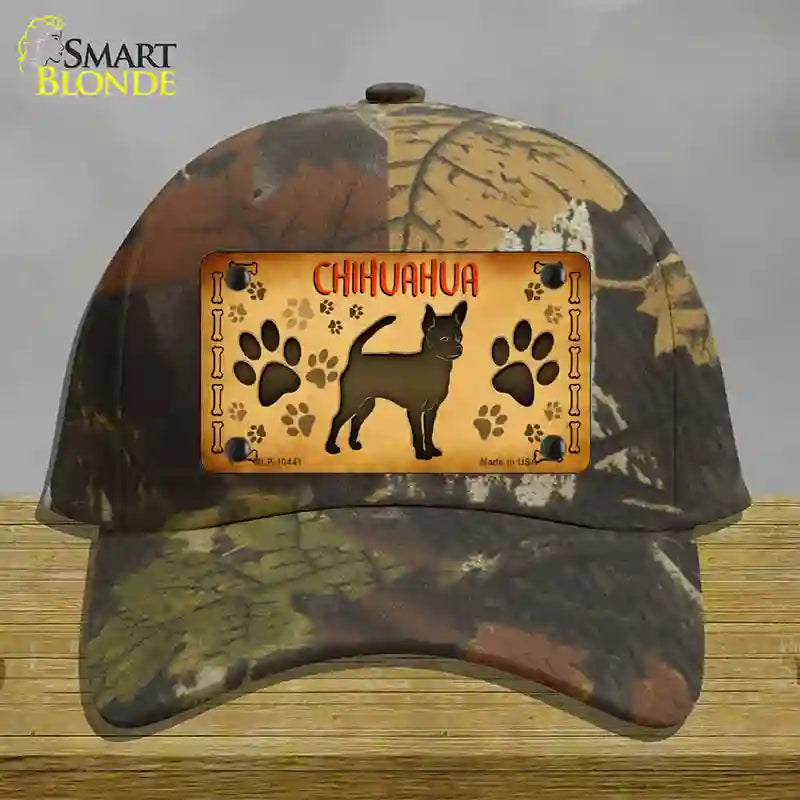 Chihuahua Novelty License Plate Hat Cotton / Camoflauge