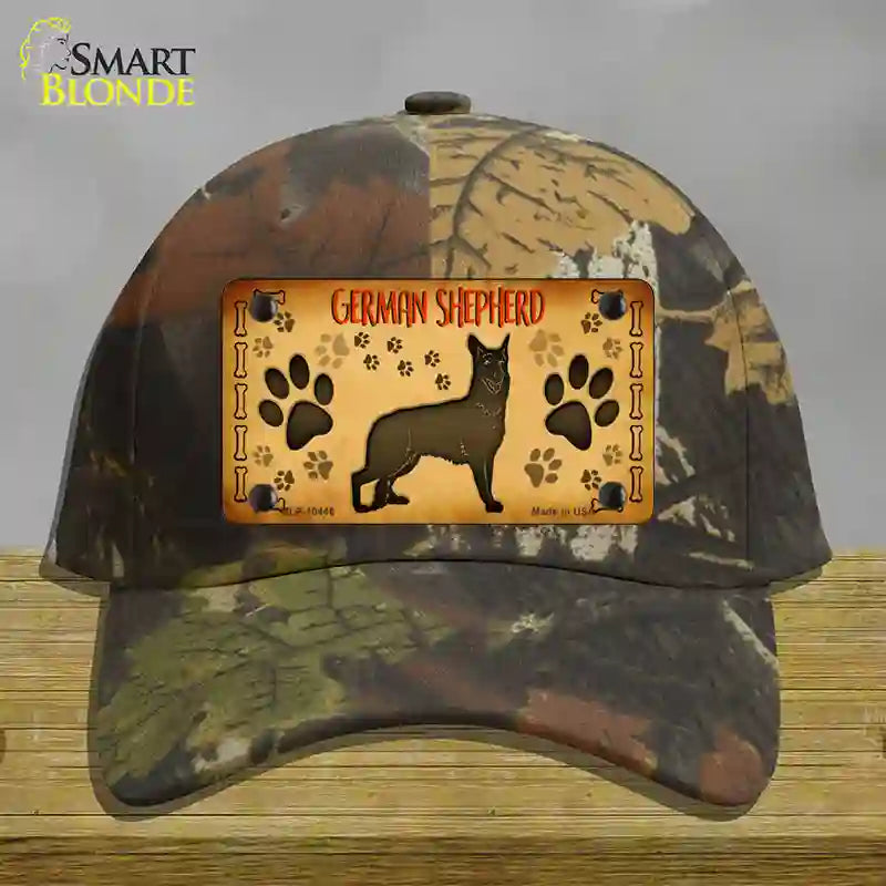 German Shepherd Novelty License Plate Hat Cotton / Camoflauge