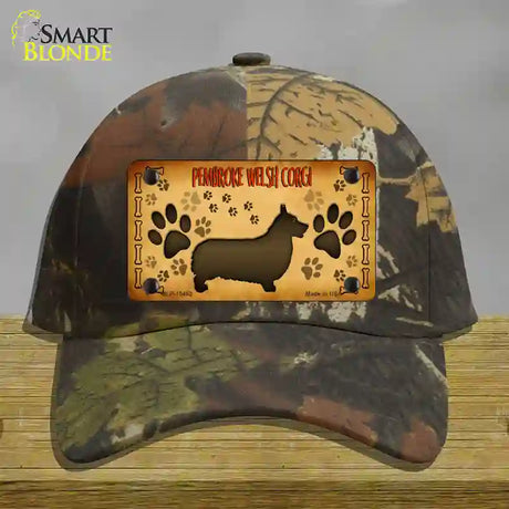 Pembroke Welsh Corgi Novelty License Plate Hat Cotton / Camoflauge