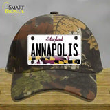 Annapolis Maryland Novelty License Plate Hat Cotton / Camoflauge