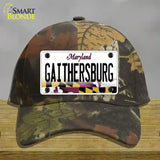 Gaithersburg Maryland Novelty License Plate Hat Cotton / Camoflauge