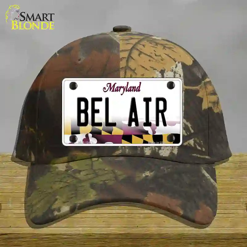 Bel Air Maryland Novelty License Plate Hat Cotton / Camoflauge