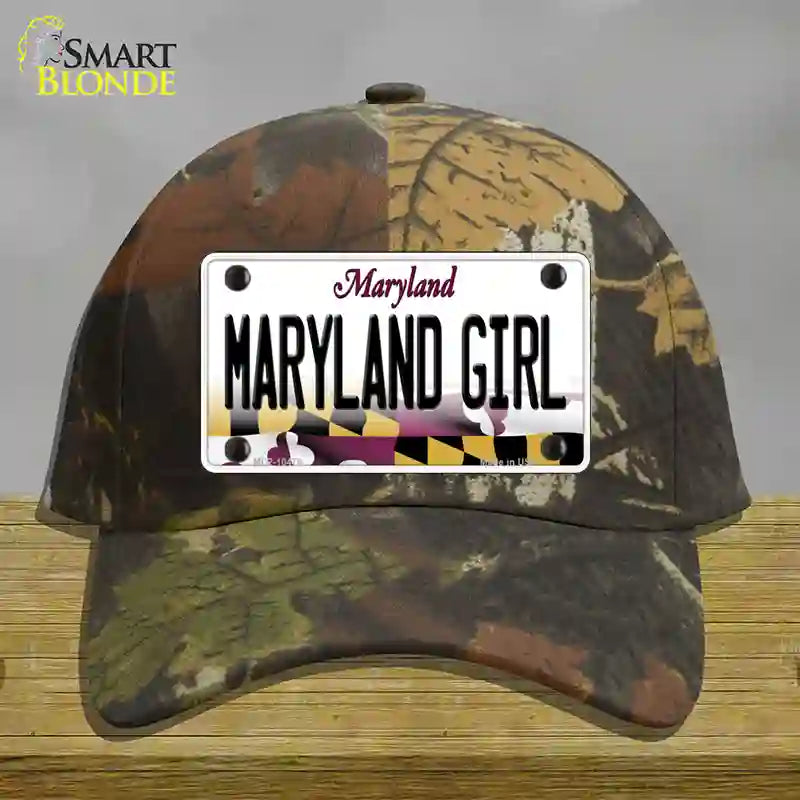 Maryland Girl Maryland Novelty License Plate Hat Cotton / Camoflauge