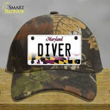 Diver Maryland Novelty License Plate Hat Cotton / Camoflauge