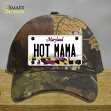 Hot Mama Maryland Novelty License Plate Hat Cotton / Camoflauge