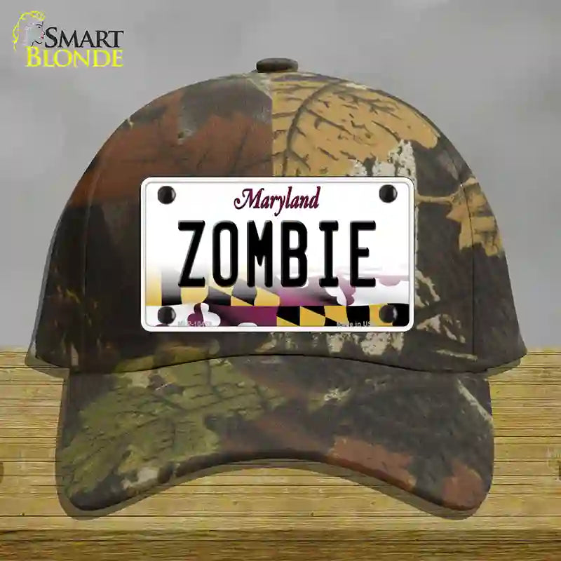 Zombie Maryland Novelty License Plate Hat Cotton / Camoflauge