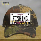 Fishing Maryland Novelty License Plate Hat Cotton / Camoflauge