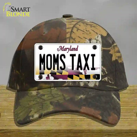 Moms Taxi Maryland Novelty License Plate Hat Cotton / Camoflauge