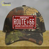 Route 66 Arizona Red Novelty License Plate Hat Cotton / Camoflauge